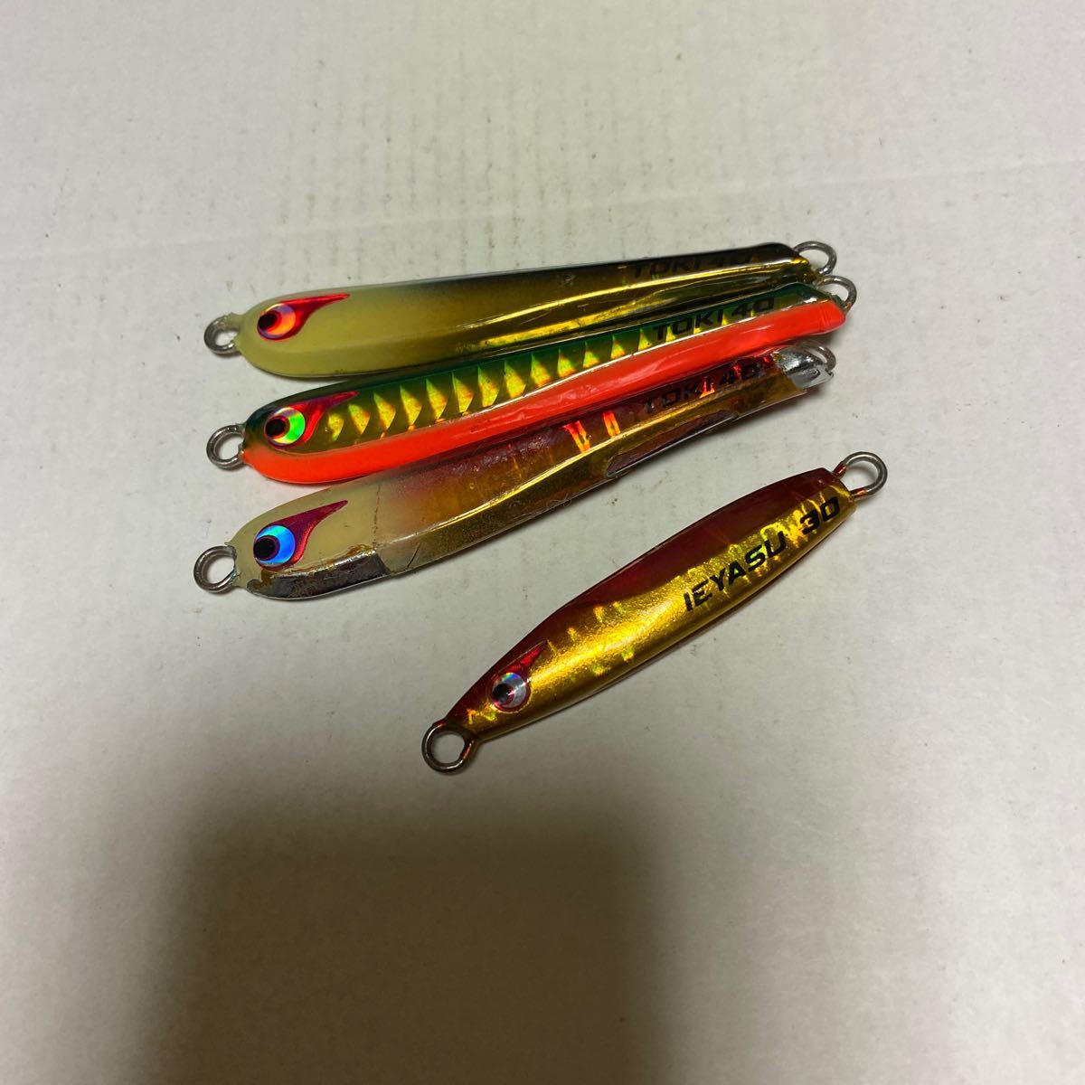 15.メタルジグ ボウズレス トウキチロウ40g×3本、イエヤス30g×1本 タングステン4本セット