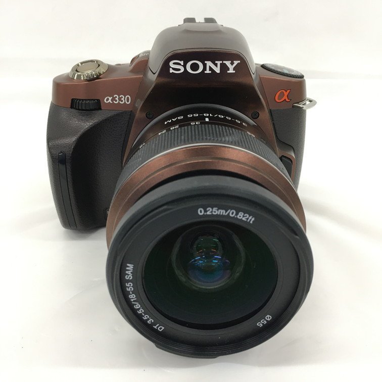 SONY　ソニー　α330 (DSLR-A330) + DT 18-55/3.5-5.6 SAM(SAL1855)　通電確認済み【BLAH7032】