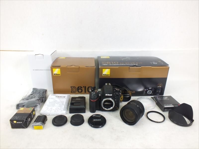 ♪ Nikon ニコン D610 24-85 VR kit デジタル一眼レフ 24-85mm 1:3.5-4.5G 取扱説明書有り 元箱付 ソフトケース付 中古現状品 231211H2025