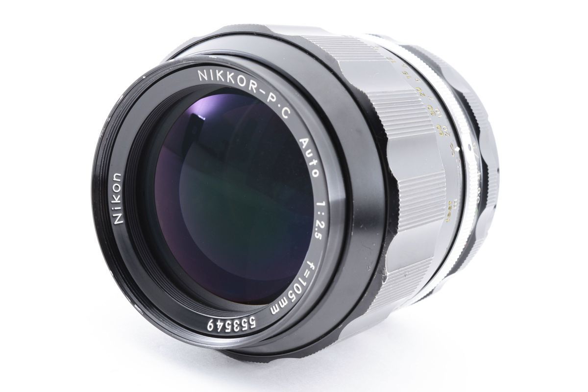 □A Nikon NIKKOR-P Auto 105mm F2.5 Nippon Kogaku カメラ 単焦点