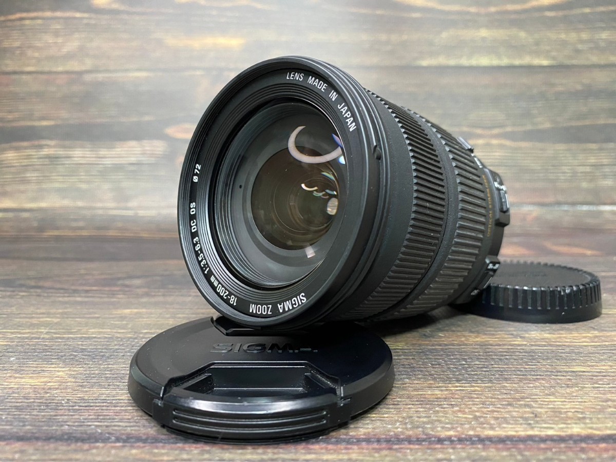 SIGMA シグマ 18-200mm F3.5-6.3 DC OS キャノンマウント Canon 望遠レンズ #70