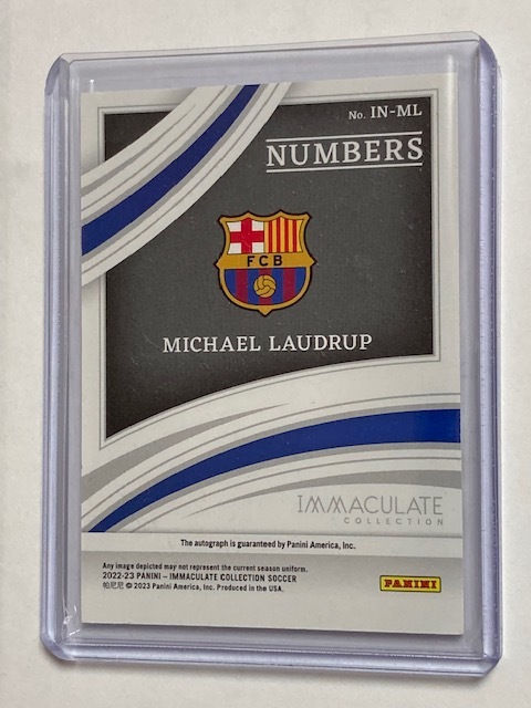 2022-23 Panini Immaculate Soccer Numbers Gold Autograph Michael