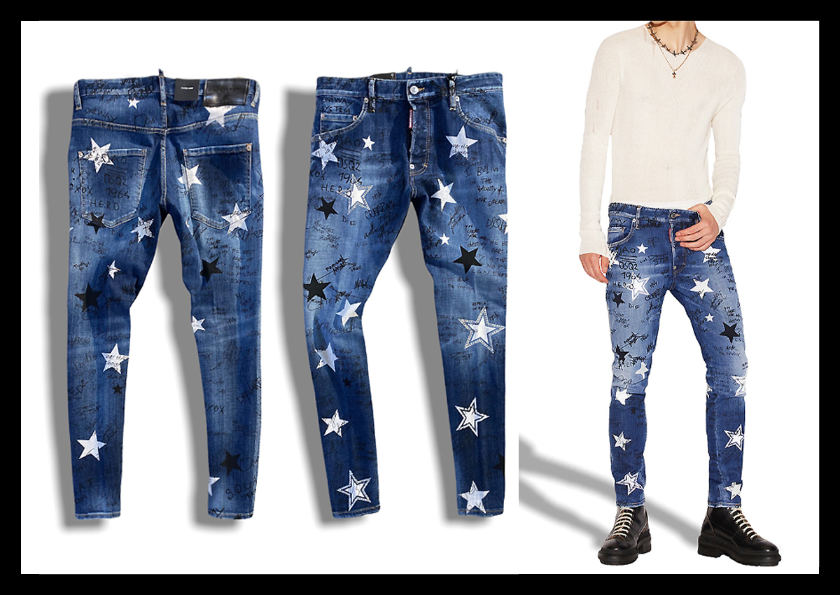 定価9.6万 ディースクエアード DSQUARED2 遊びたっぷりな落書き 