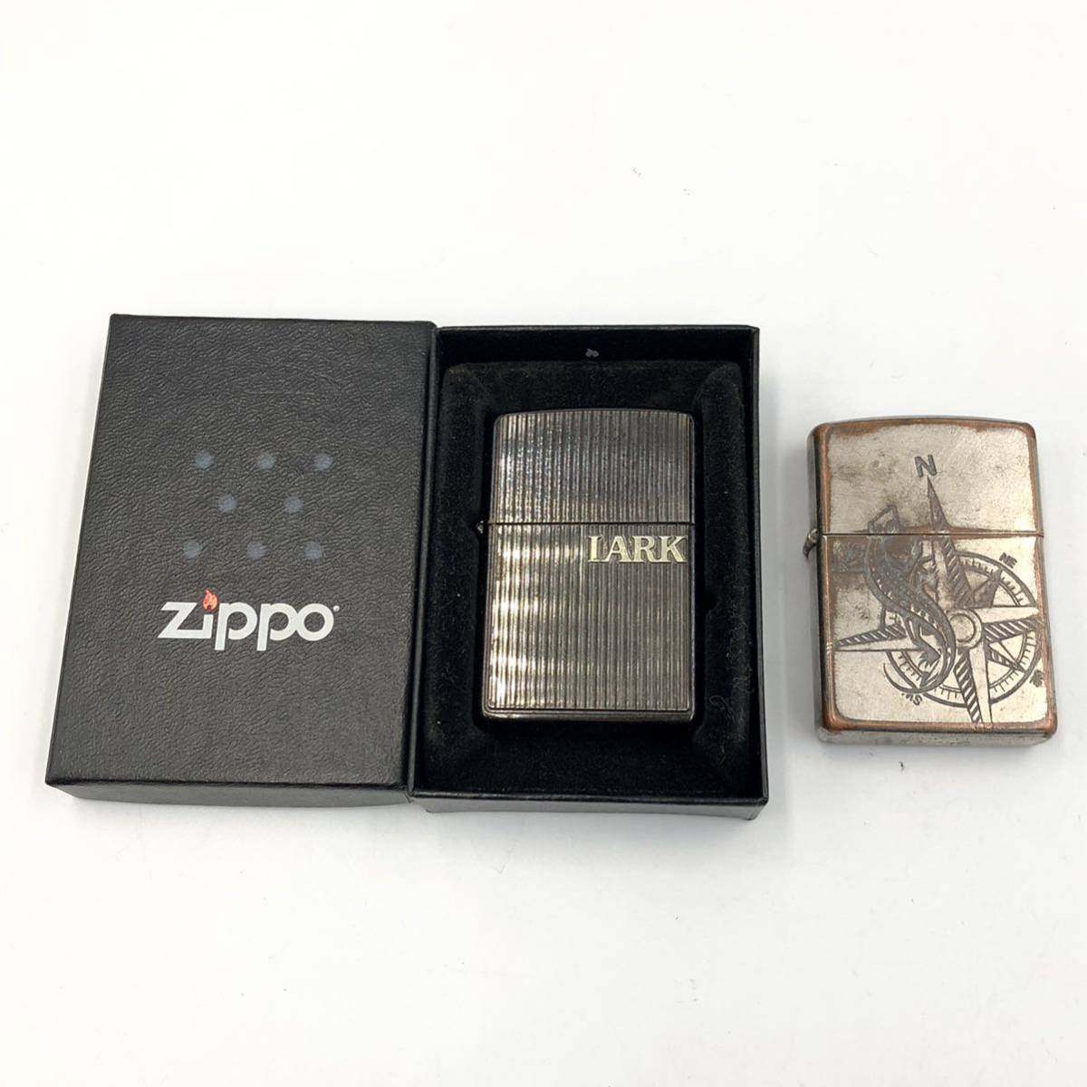 12.14KI-E893☆訳アリ! ZIPPO 2点☆ジッポ ジッポー マールボロ 