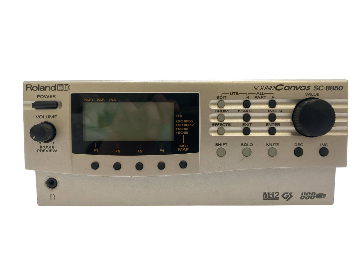 現状品 ROLAND ED ローランド 音源モジュール SC-8850 音響機材 ①