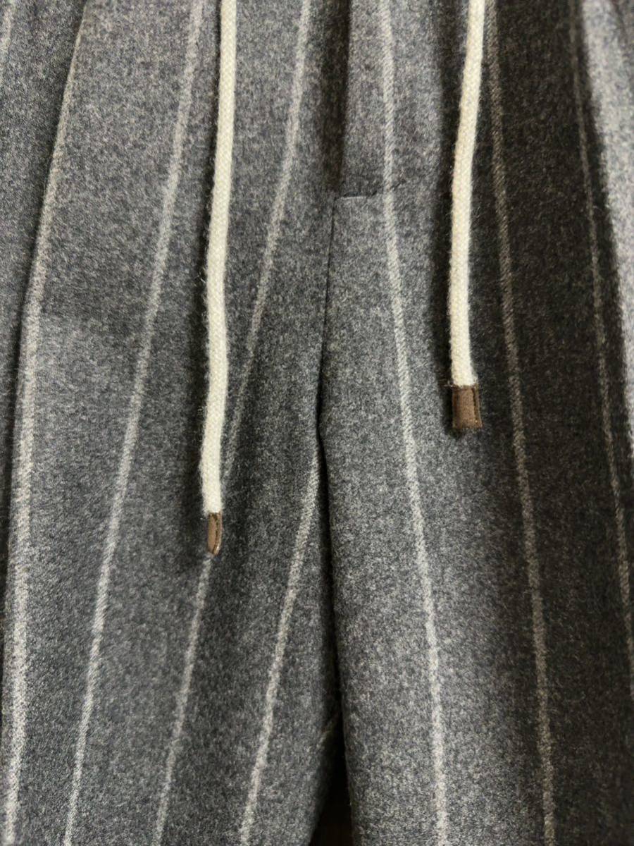 ブルネロクチネリ44サイズパンツボトムスグレーコットンスラックス