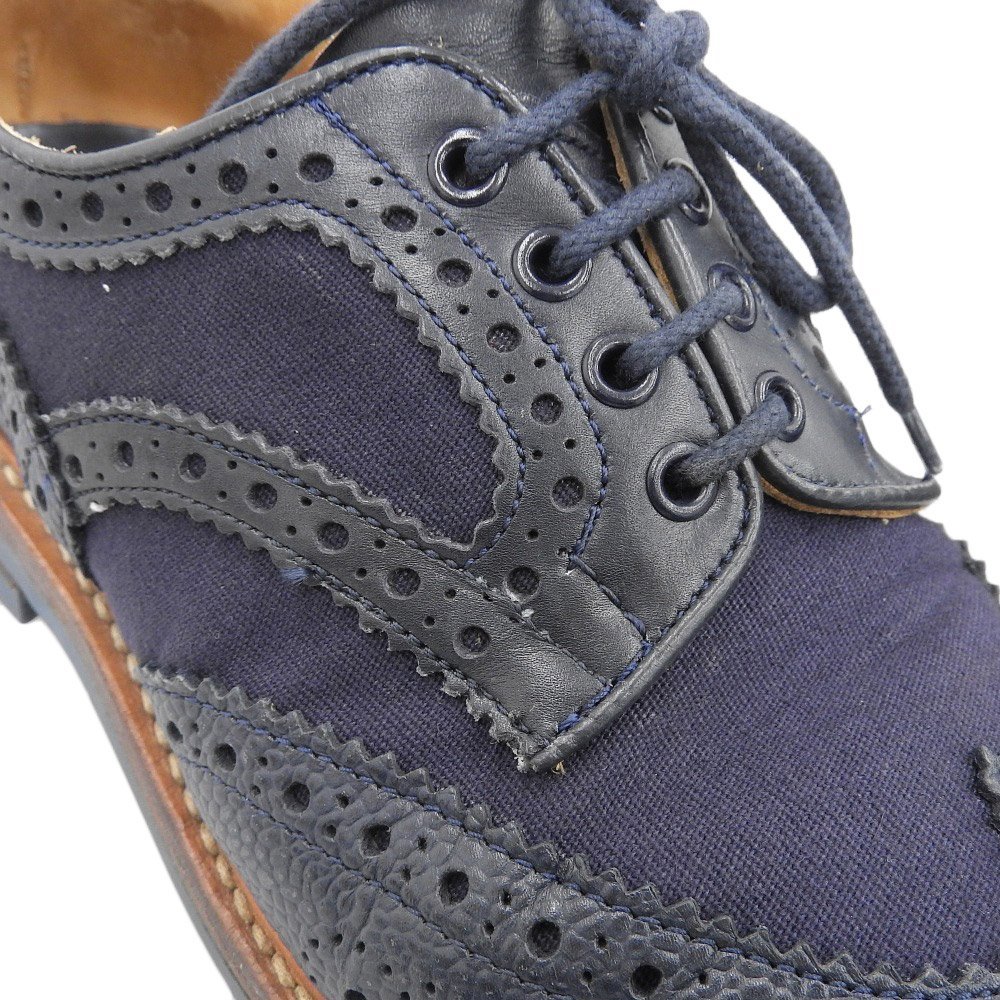 Tricker's トリッカーズ ×ポールスミス BOURTON ウィングチップ シューズ メンズ ネイビー 7.5 M7837