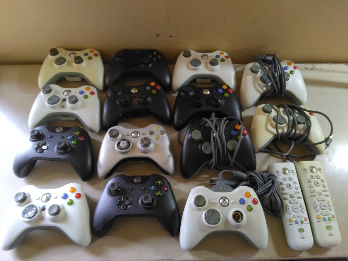 L463・11　現状品　XBOX360コントローラー・リモコン16点セット　マイクロソフト　12/20