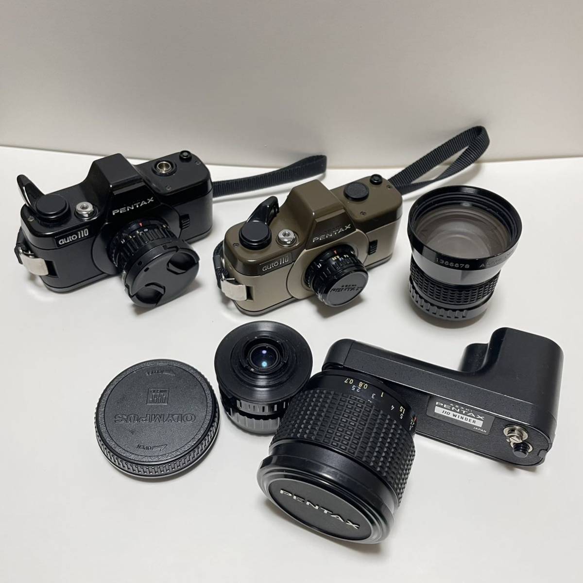 PENTAX auto110 ペンタックス ブラック マロン レンズ複数 ワインダー