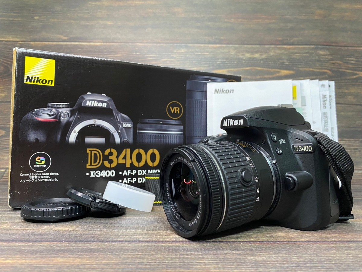 1円美品Nikon Nikon ニコン D3400 レンズキット デジタル一眼 1円美品Nikon Nikon ニコン D3400 レンズキット デジタル一眼