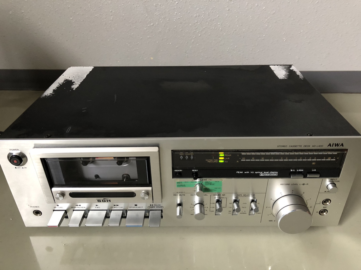1979年 AIWA AD-L400 アイワ カセットデッキ 元箱入り レトロ