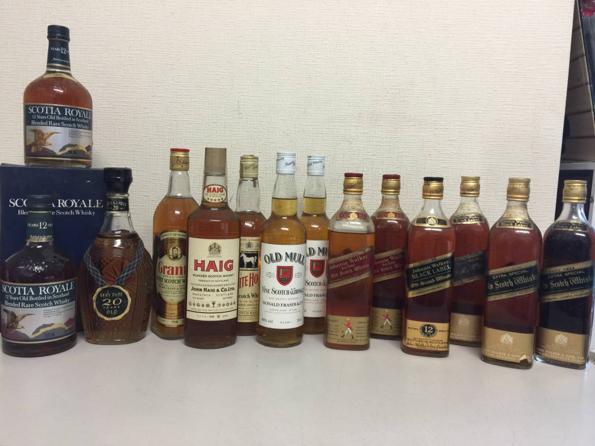 古酒 スコッチウイスキー 14本セット まとめ 未開栓 ジョニー