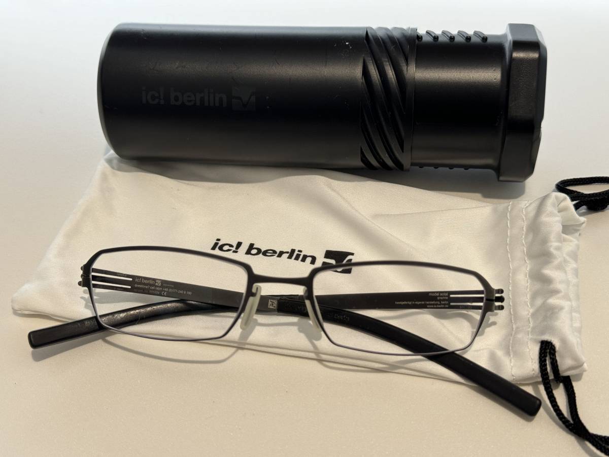 ic! berlin（アイシーベルリン）シートメタルフレーム「solal（ソラル）」 グラファイト c29