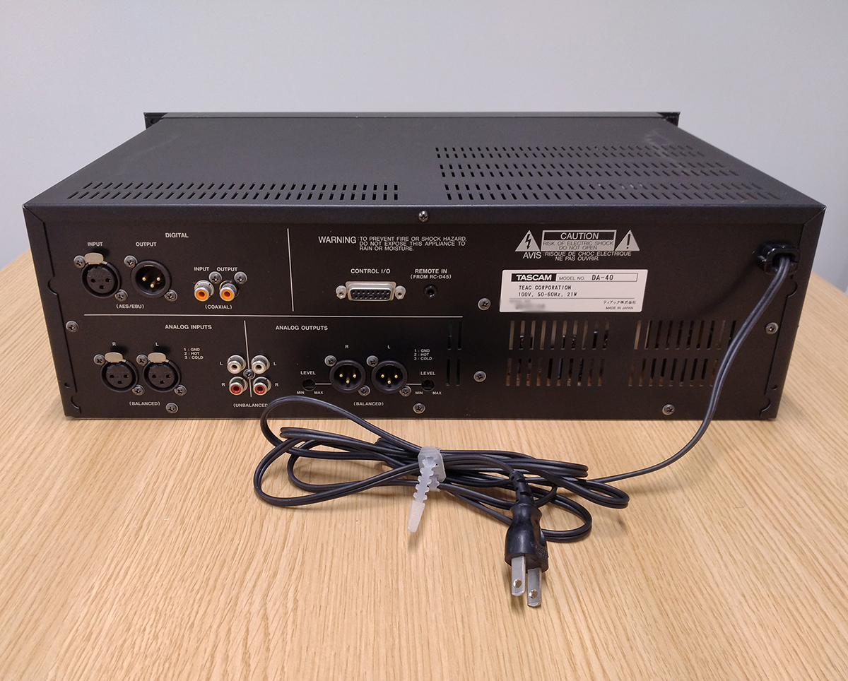 ジャンク＞TASCAM / DA-40 DATデッキ #0318 【公式通販】