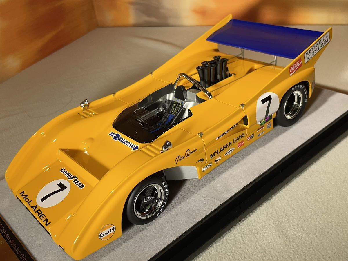 (85) テクノモデル　限定350台　1/18 McLaren M8F Can-Am Watkins Glen 1971 car #7 WINNER Peter Revson Ltd. 350 pcs マクラーレン