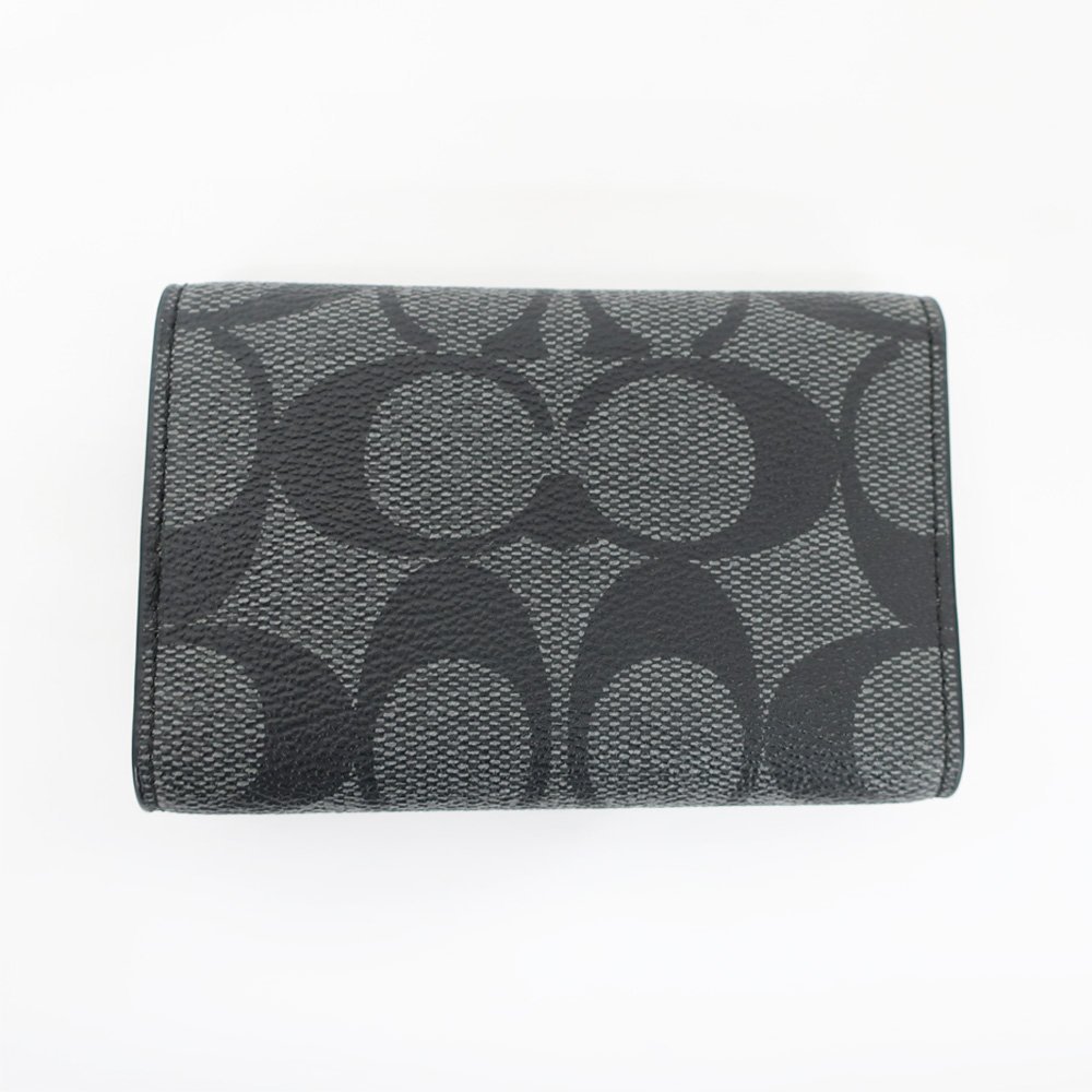 【天白】1円～ コーチ キーケース ブラック グレー シルバー金具 キー 小物 コンパクト メンズ レディース その他 T2312-05-007564cs