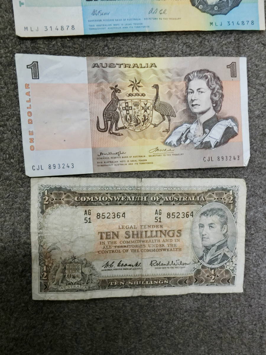 25586◇オーストラリアドル まとめ 約81ドル以上 旧紙幣 劣化あり | オーストラリア - 豪