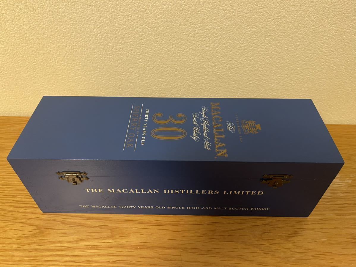 空瓶と箱 The Macallan 30年 シングルモルトウイスキー マッカラン 空