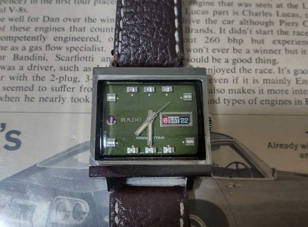 RADO MANHATTAN 自動巻き メンズ時計：稼働：正規品