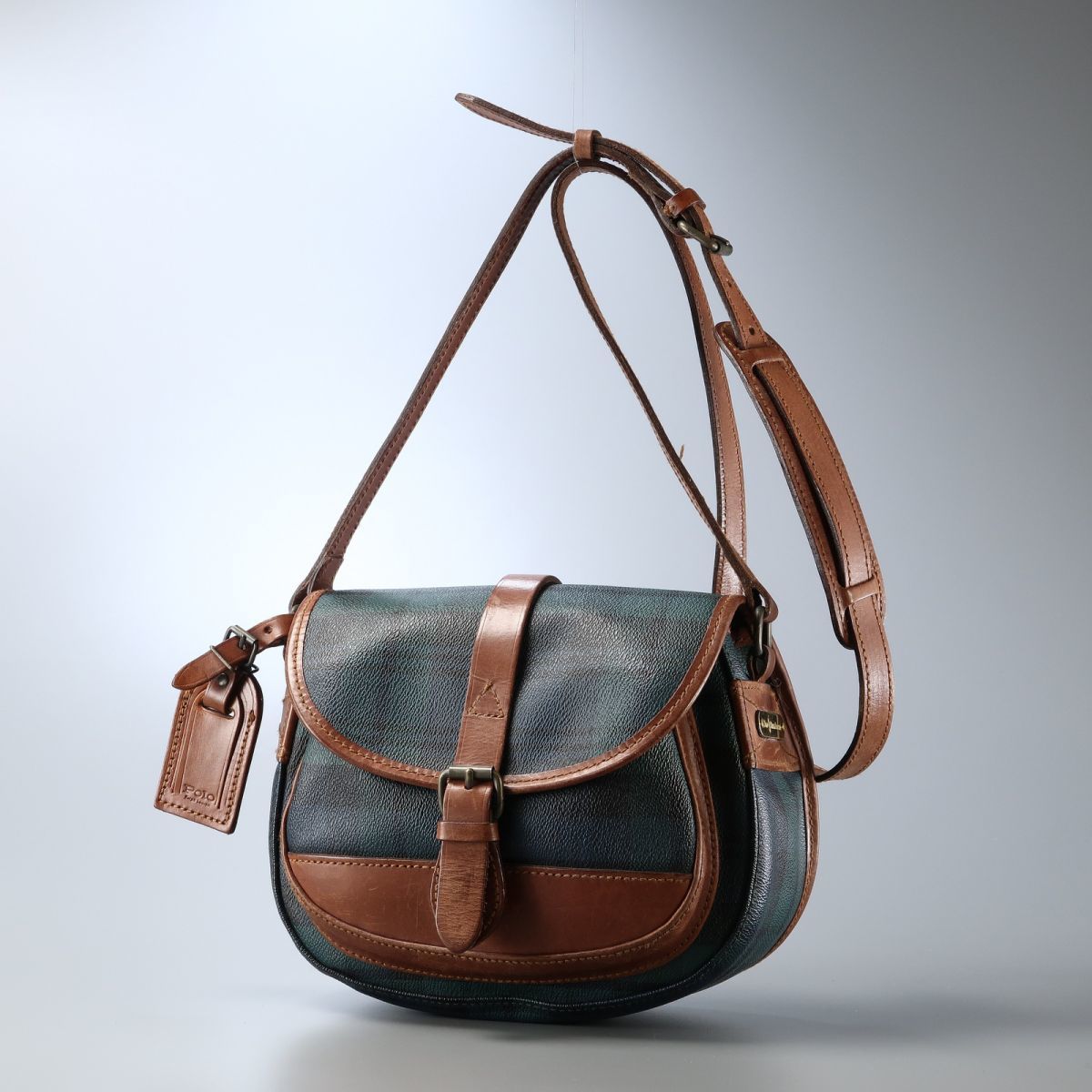 MF9346▽ポロラルフローレン*ブラックウォッチ*チェック柄 PVC  