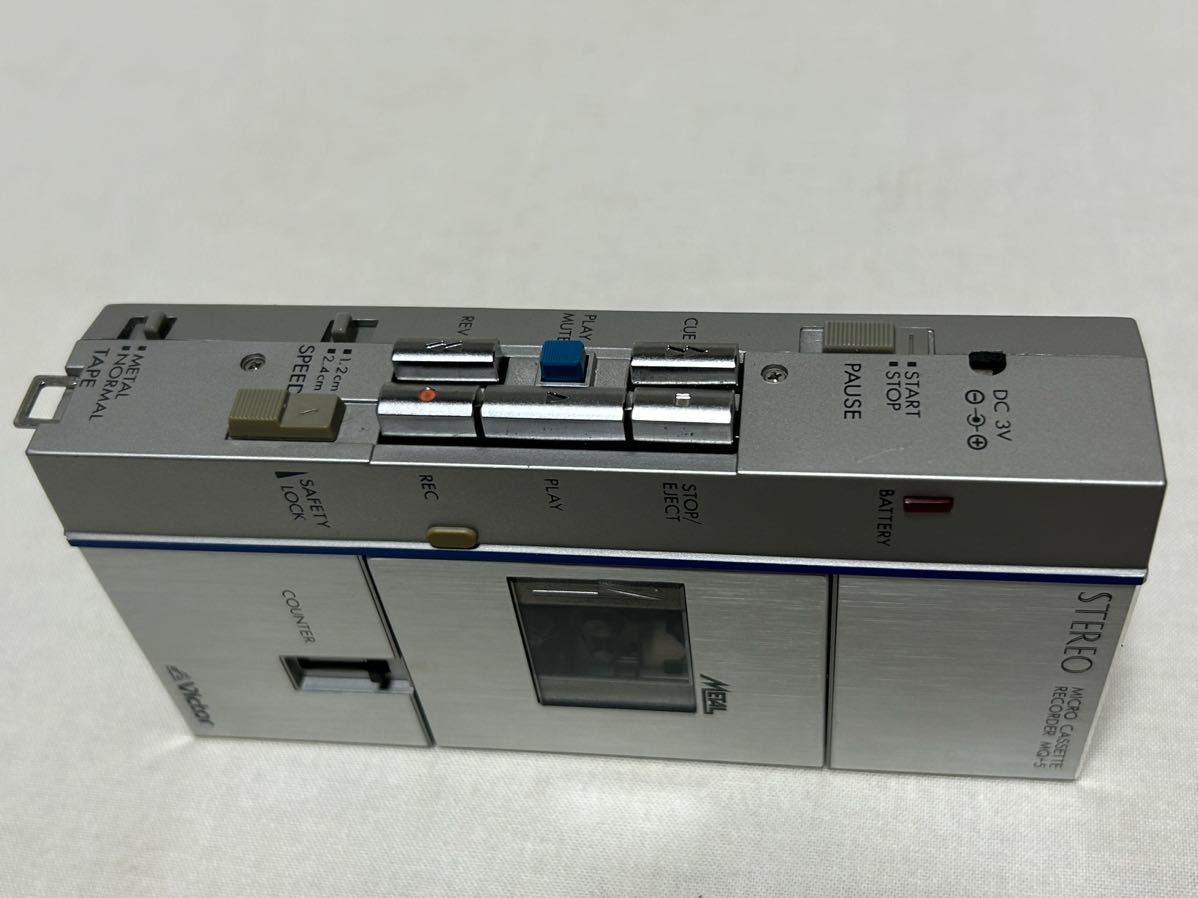 Victor〈ビクター〉　ステレオマイクロカセットレコーダー　MQ-5 箱・説明書など付属_8
