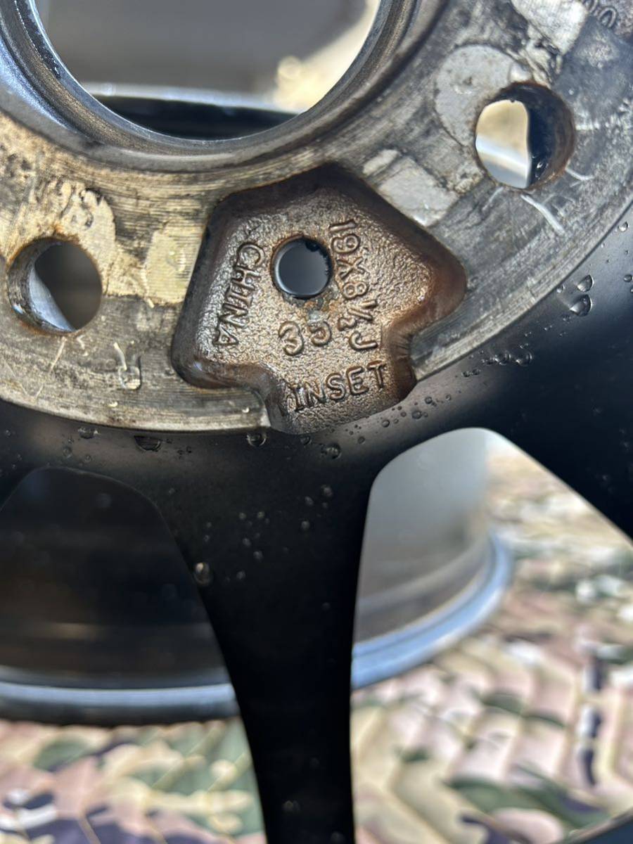 クロススピード ハイパーエディション RS9 8.5j+35 2本9.5j+35 2本　19インチ PCD114.3 5穴 格安スタート35000円〜_6