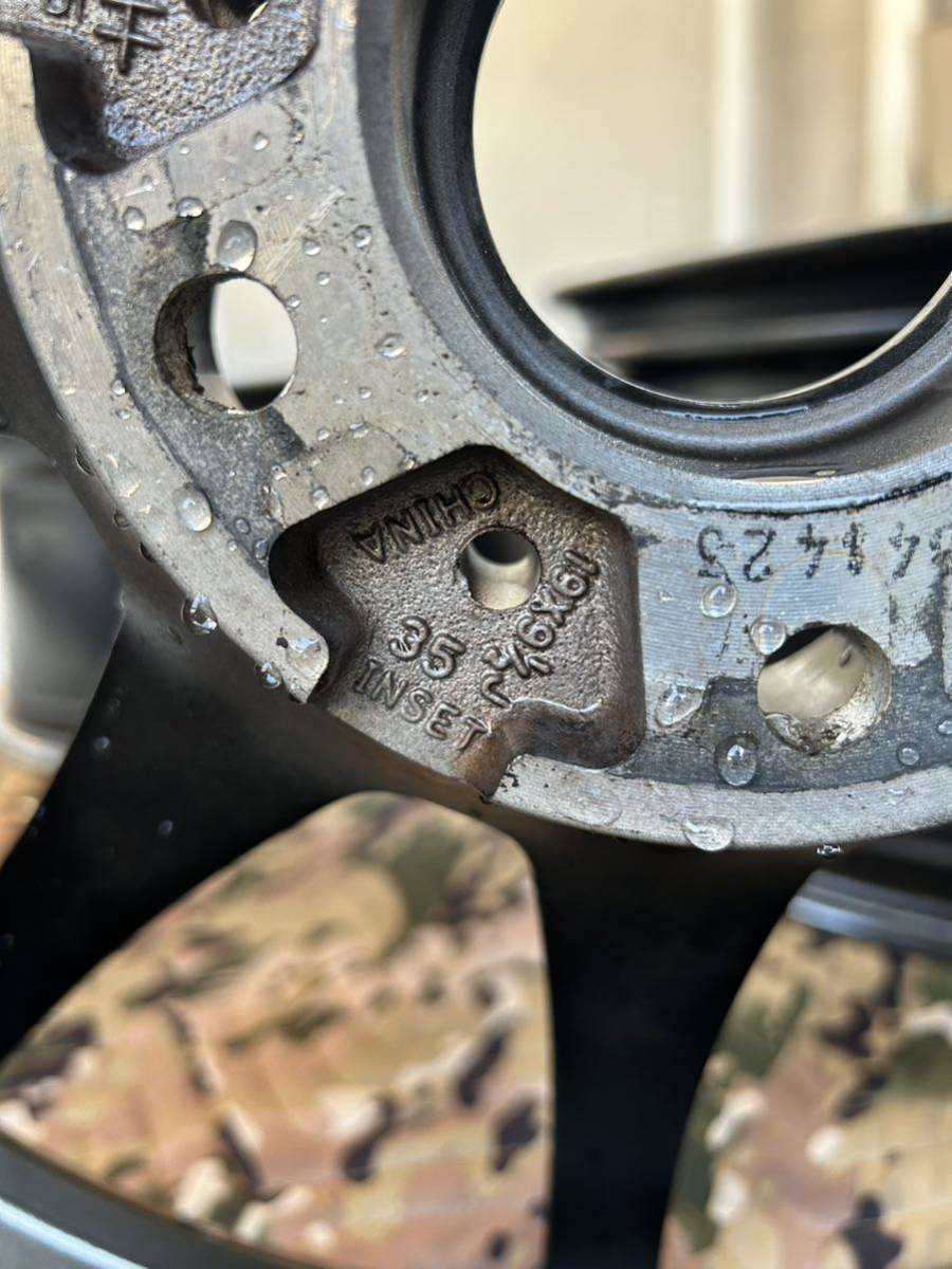 クロススピード ハイパーエディション RS9 8.5j+35 2本9.5j+35 2本　19インチ PCD114.3 5穴 格安スタート35000円〜_7