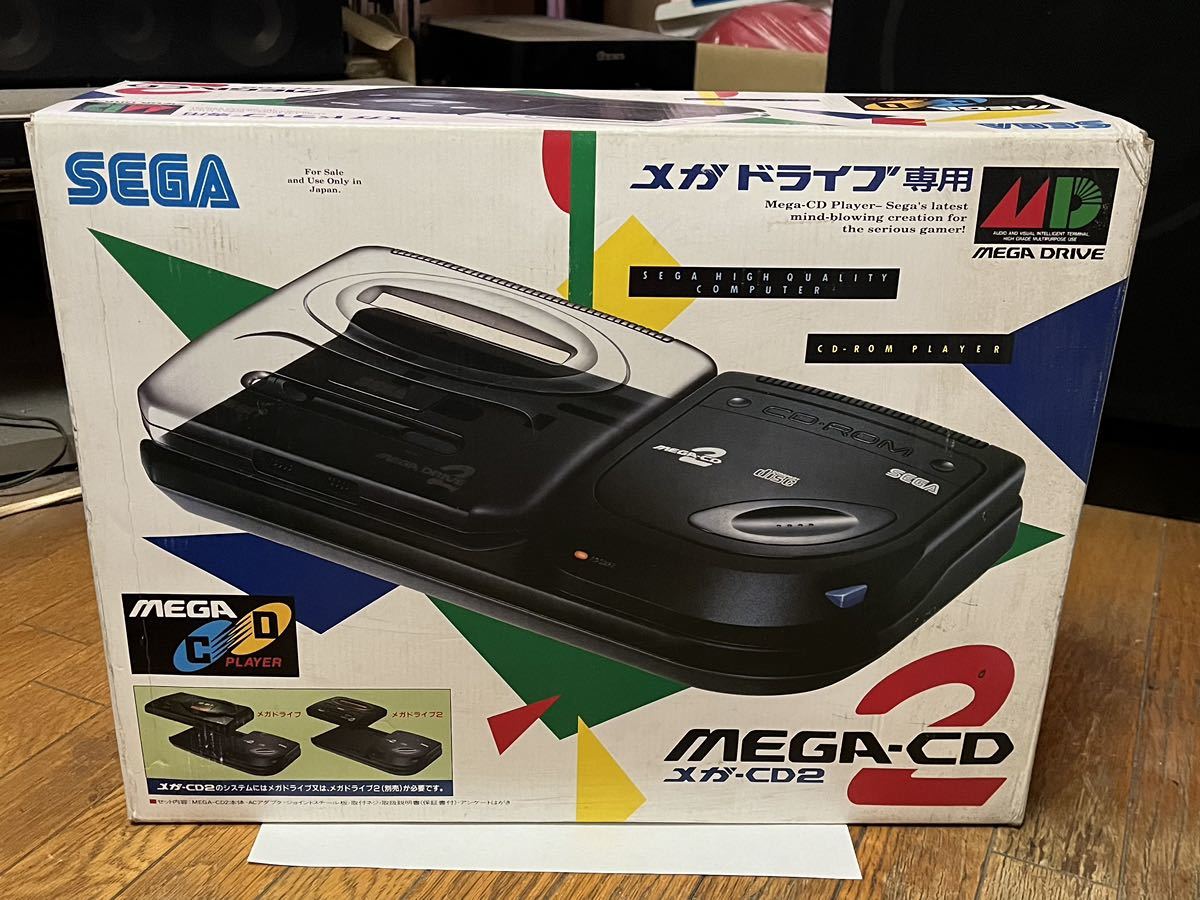 ゲーム SEGA セガ メガドライブ専用MEGA-CD2 新品未使用。箱ダメージ 