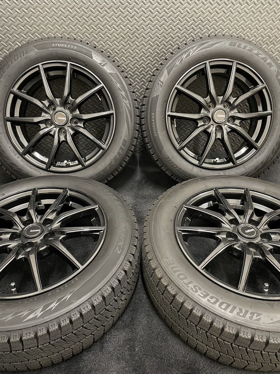 185/60R15 BRIDGESTONE/VRX2 20年製 G.speed 15インチ 6J＋43 100 5H
