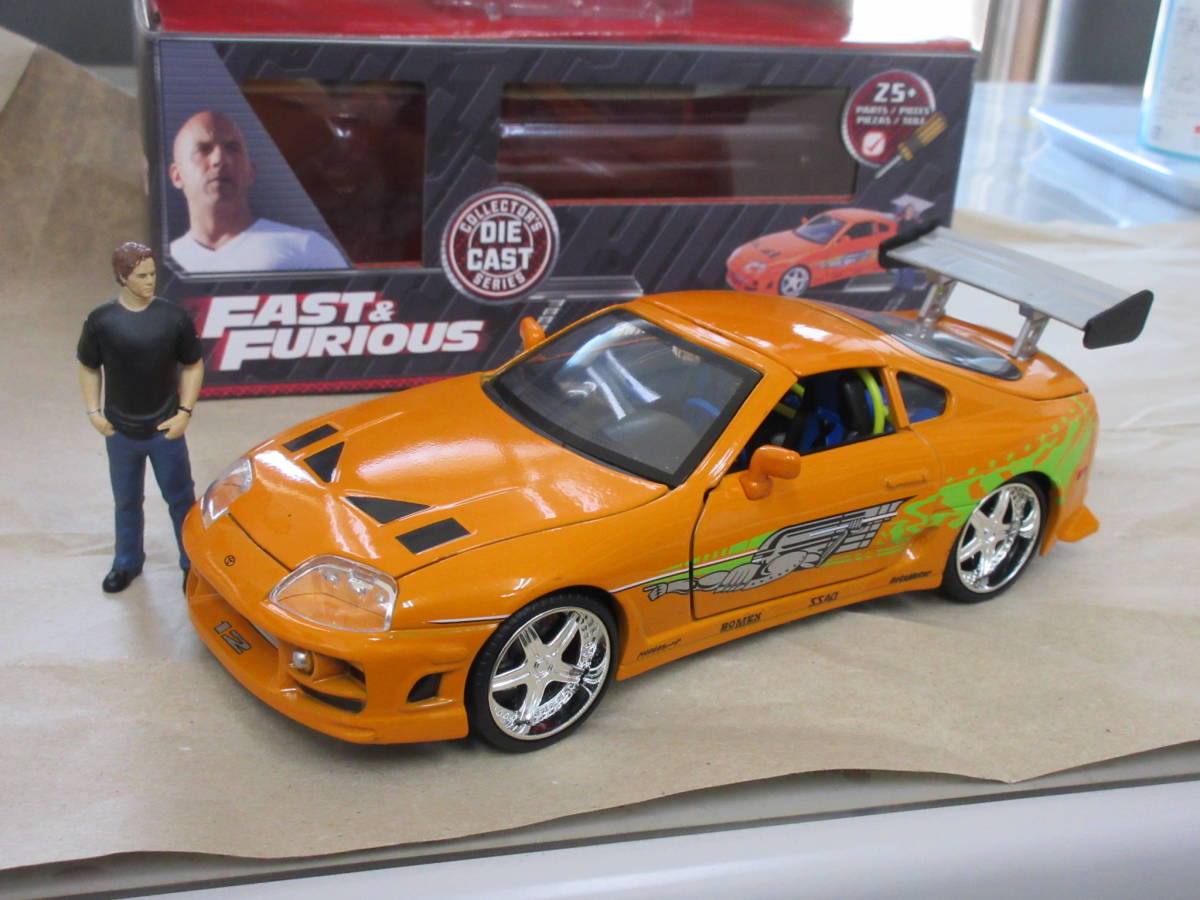 Jada 1/24 ワイルドスピード 80スープラ ブライアンフィギュア付 