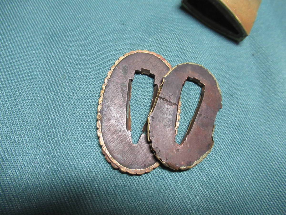 日本刀 金着せハバキ 切羽 」(鍔、刀装具)｜売買されたオークション
