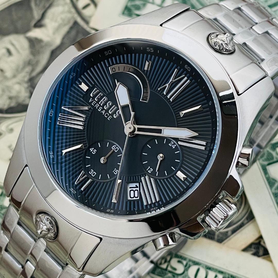 VERSUS クロノグラフ シルバー （VERSACE VERSUS ヴェルサス  
