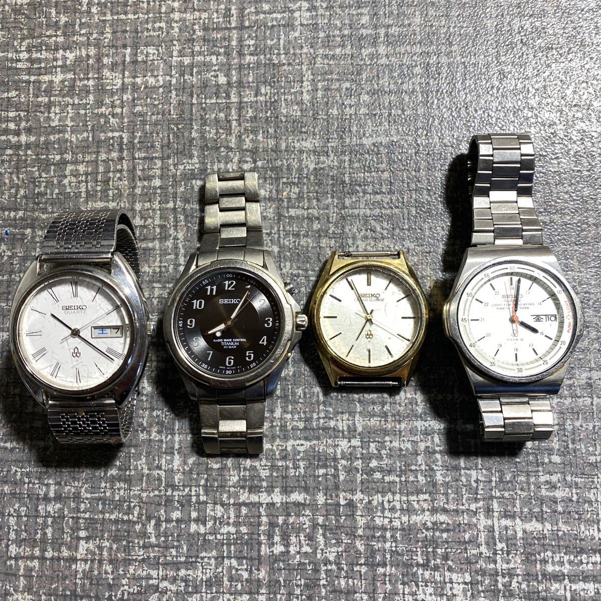 1-④ SEIKO 腕時計　4点まとめ SEIKO 腕時計 グランドクォーツ4840-8110/7559-6010/4803-8000/5B21