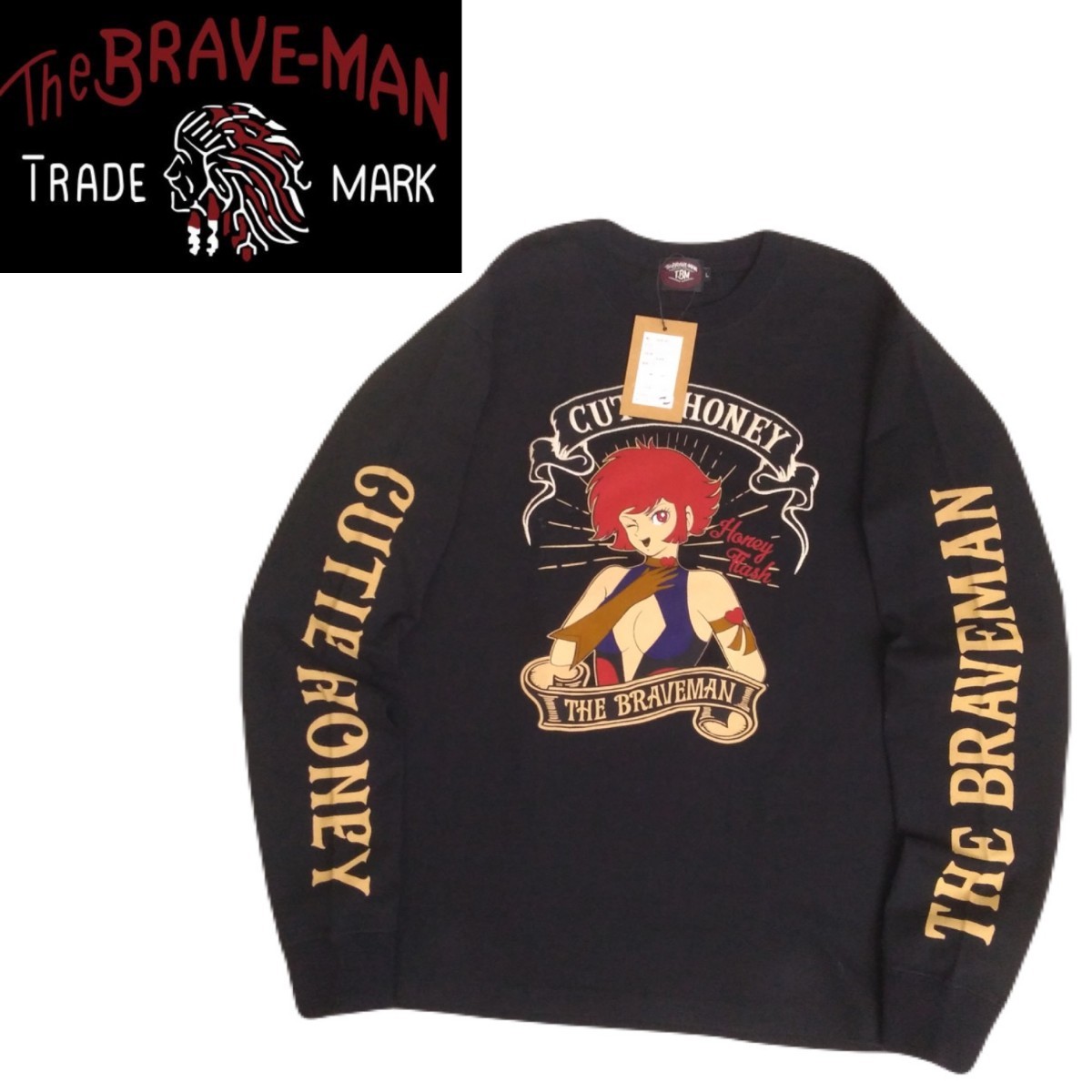 THE 列び BRAVE MAN CUTIE HONEY ロンT キューティーハニー