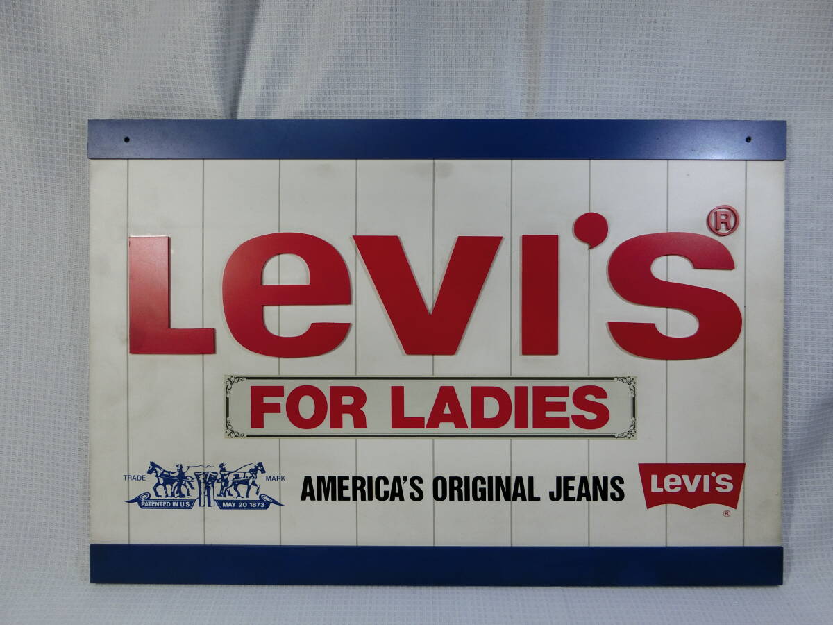 Levi's 販促用 看板 1 リーバイス 非売品 レア 卓上サイン Levi's 販促