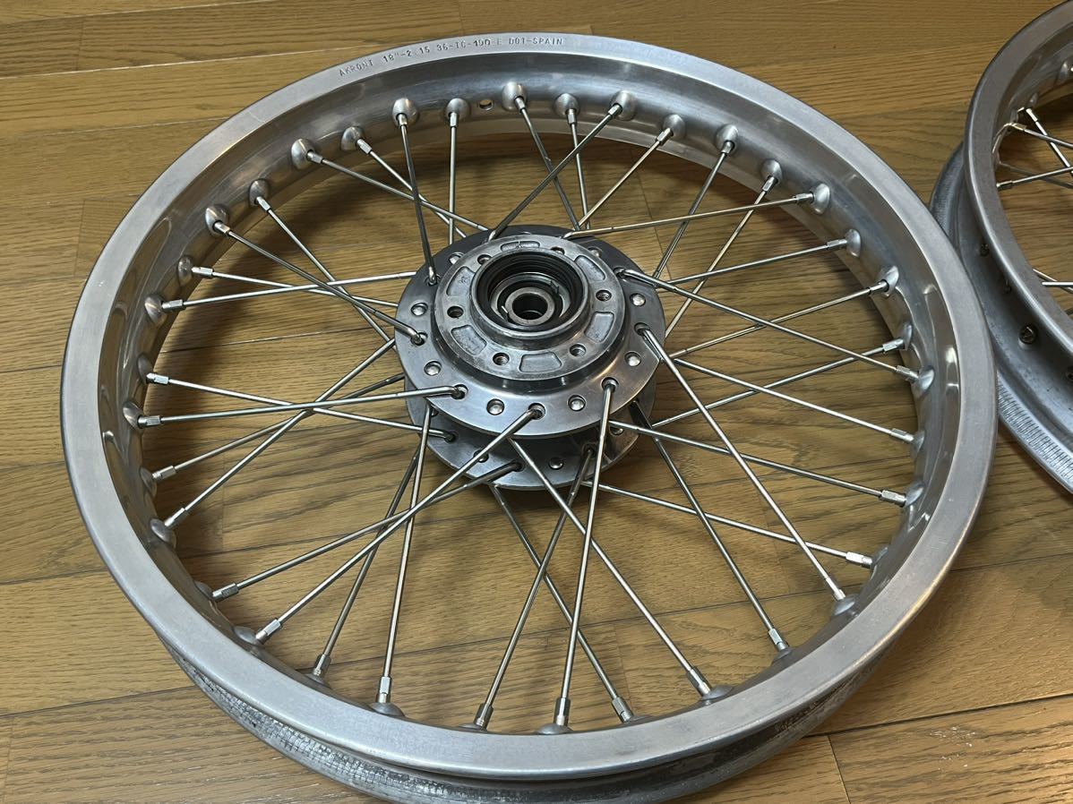 初期型SR400/SR500用 アクロンリム前後ホイールセット (セット)｜売買