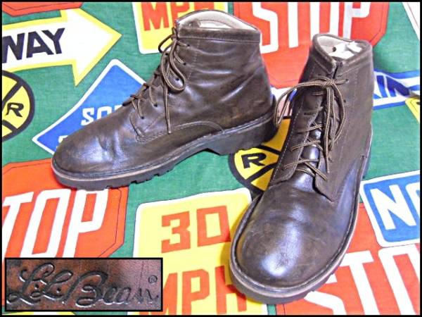 【売切】L.L.BEAN本革レザーショートブーツガムシュビーンブーツ