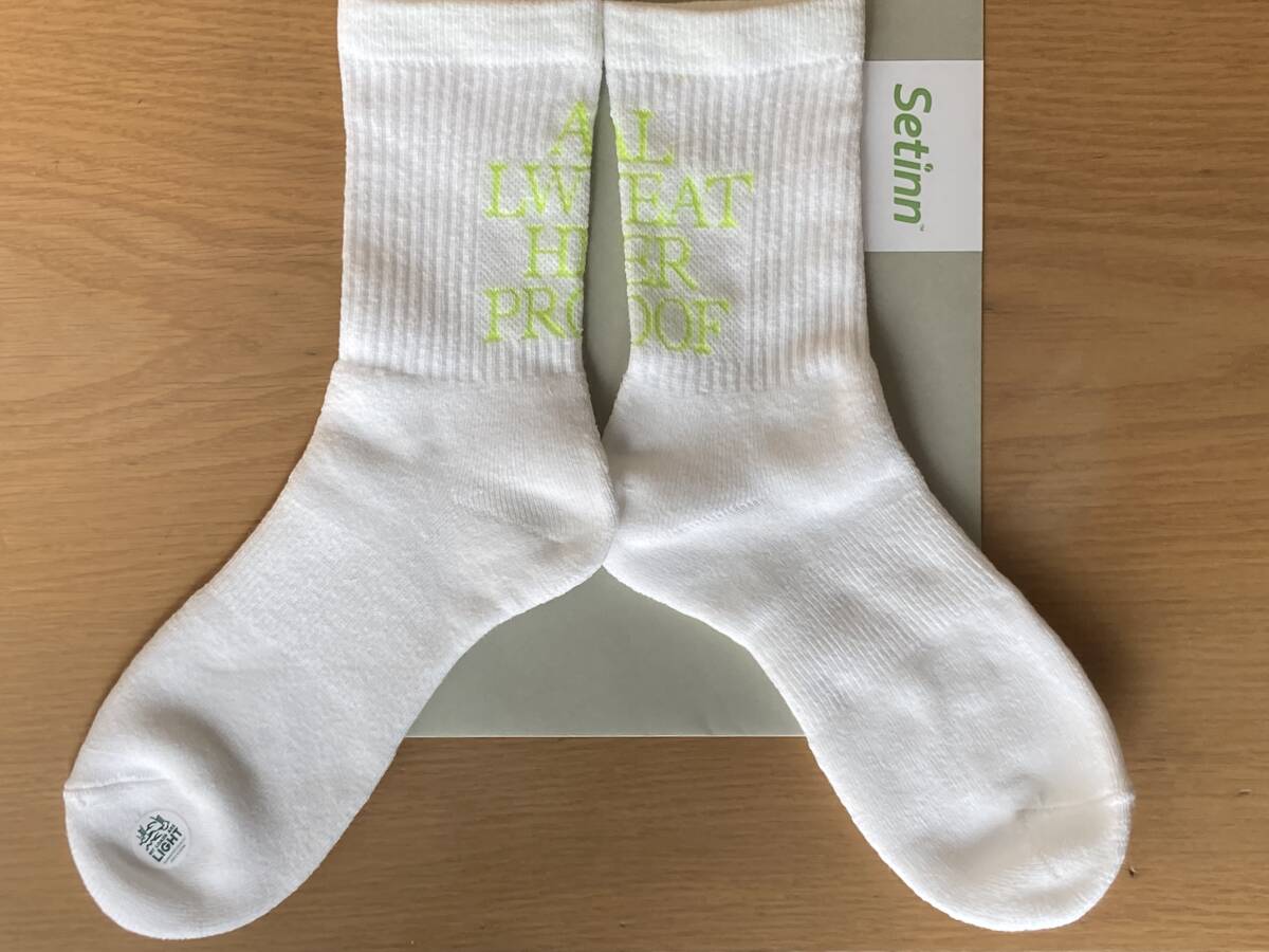 新品 MY LOADS ARE LIGHT Setinn ALWAYTH ソックス 靴下 WHITE socks