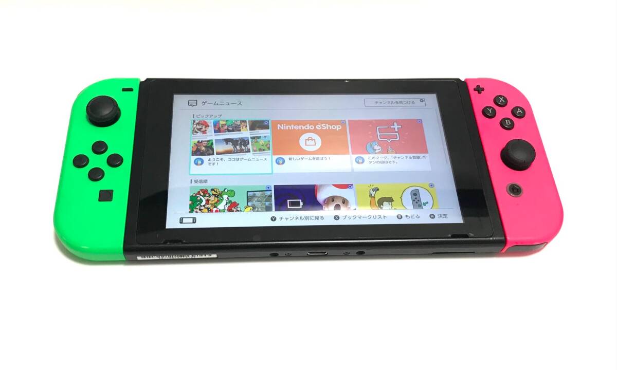 希少][未対策機][チェック/整備品]ニンテンドースイッチ スプラ