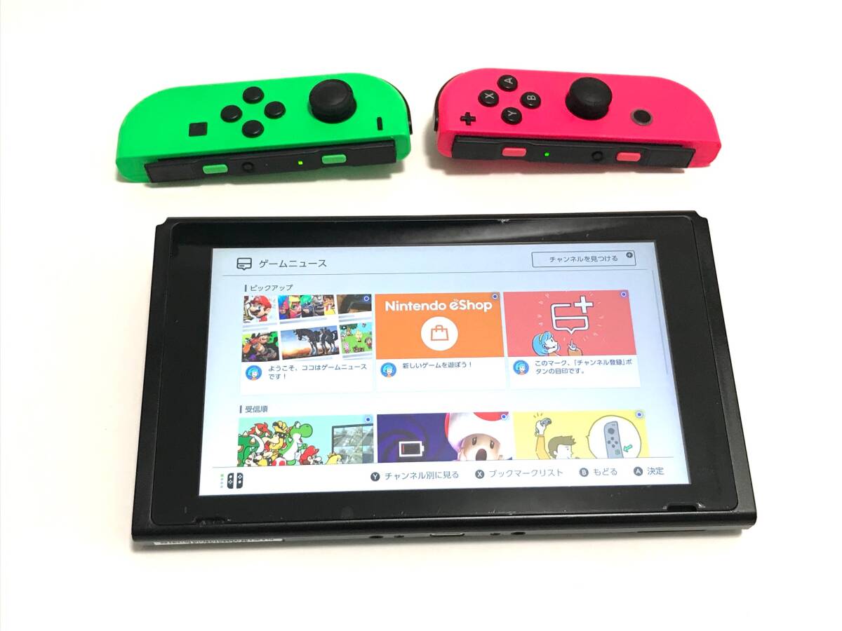 希少][未対策機][チェック/整備品]ニンテンドースイッチ スプラ