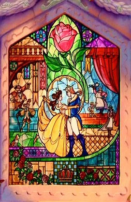 クロスステッチ 図案◇「Beauty and the Beast」◇ 美女と野獣(裁縫