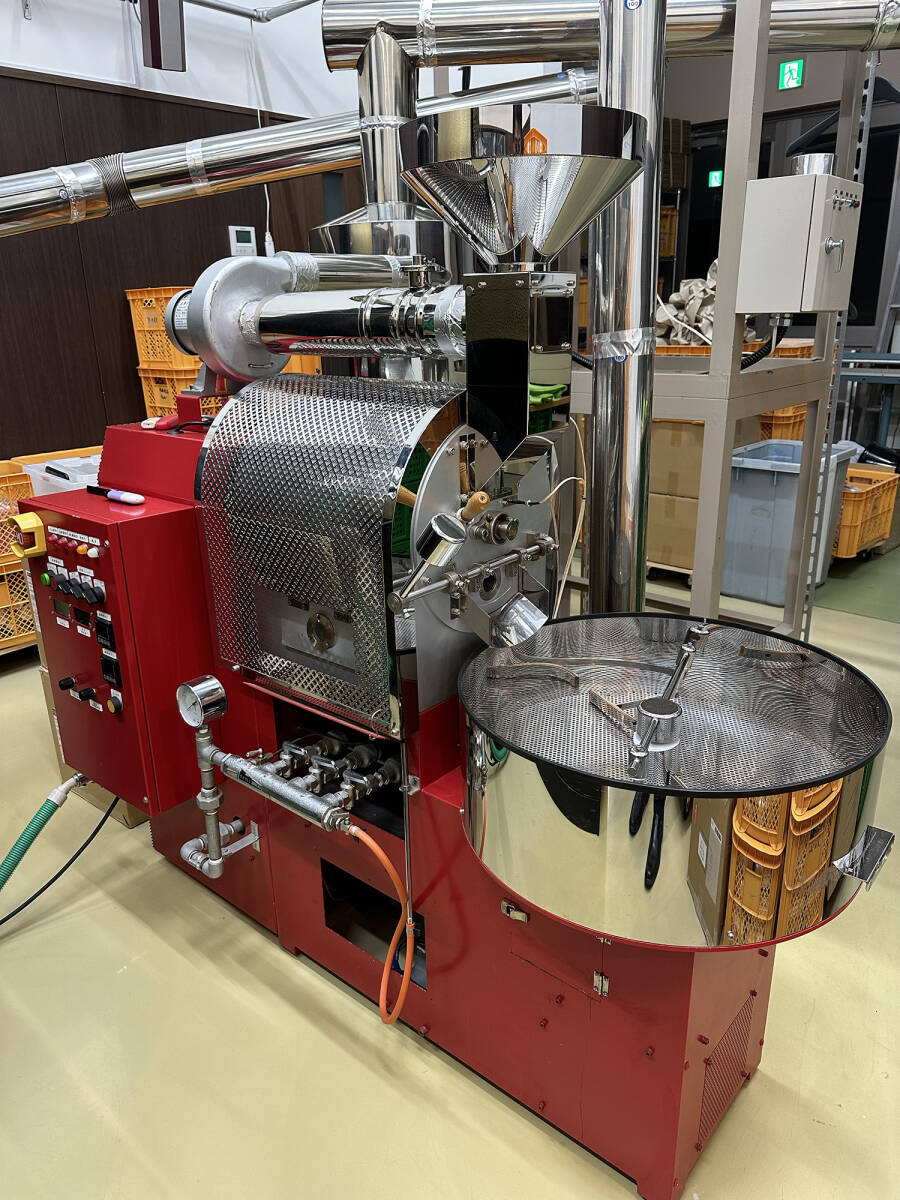 半熱風式コーヒー焙煎機4kg 井上製作所 HR-206 業務用 200ボルト／消煙設備 アフターバーナー 煙突 一式 み(コーヒー用品)｜売買