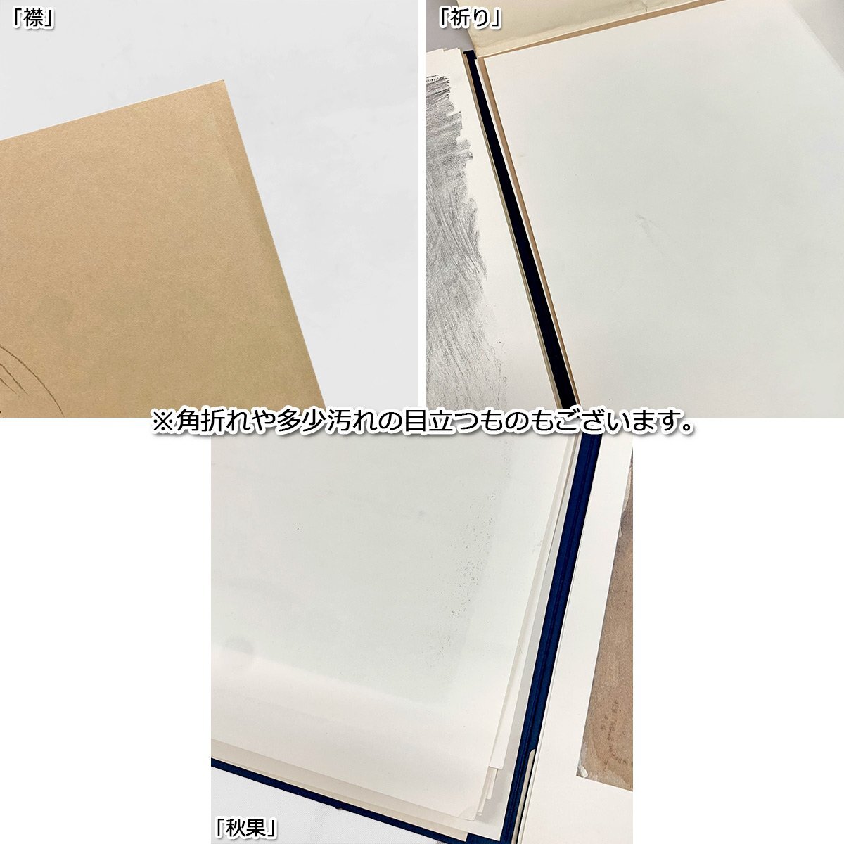 MO03 [送料無料/中古品] 藤井勉 デッサン集 20葉 ※1作品欠品あり(人物