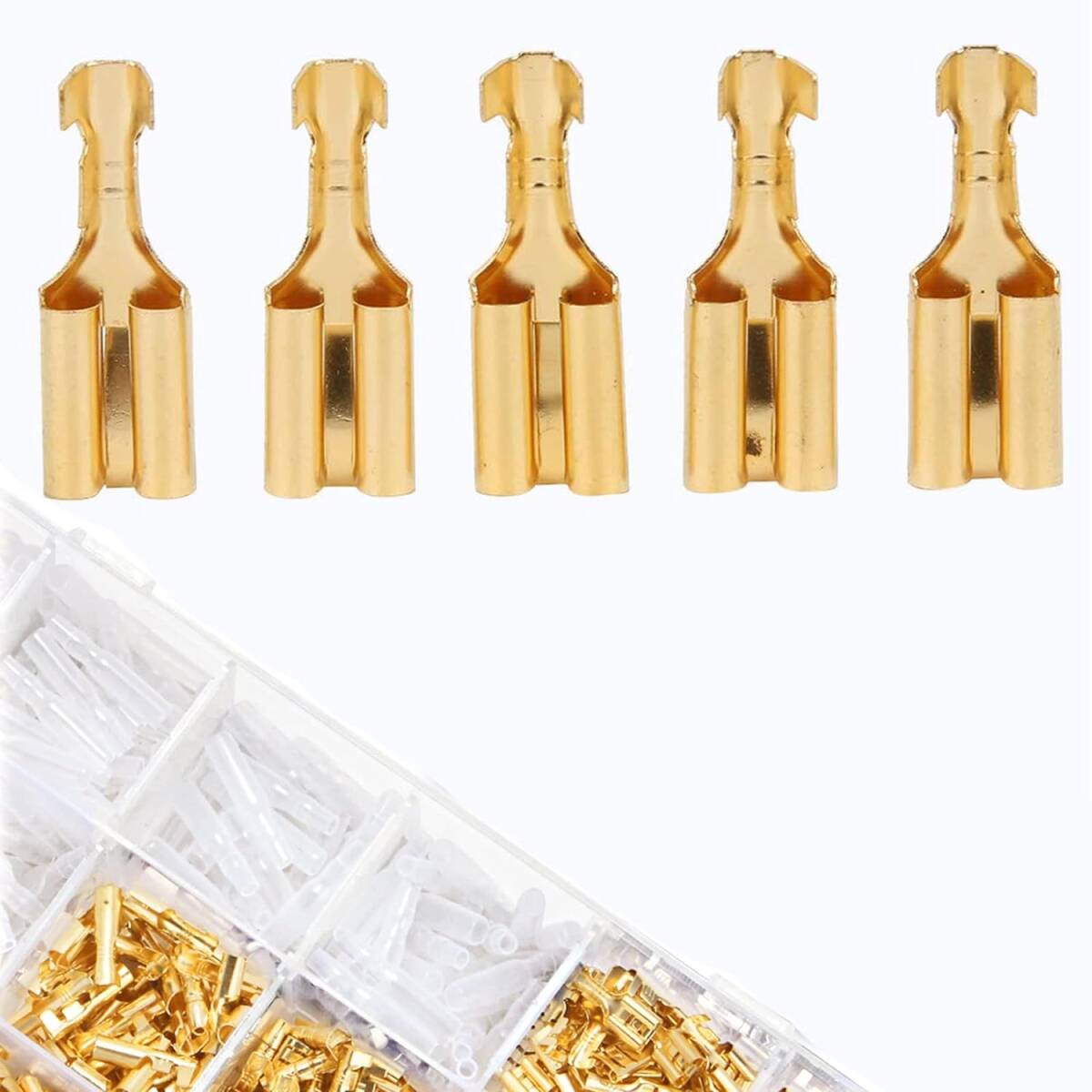 ギボシ端子 135個セット 汎用 防水 平型端子 絶縁スリーブ 圧着端子 接続端子 オス メス セット 配線接続 自動車 バイク_6