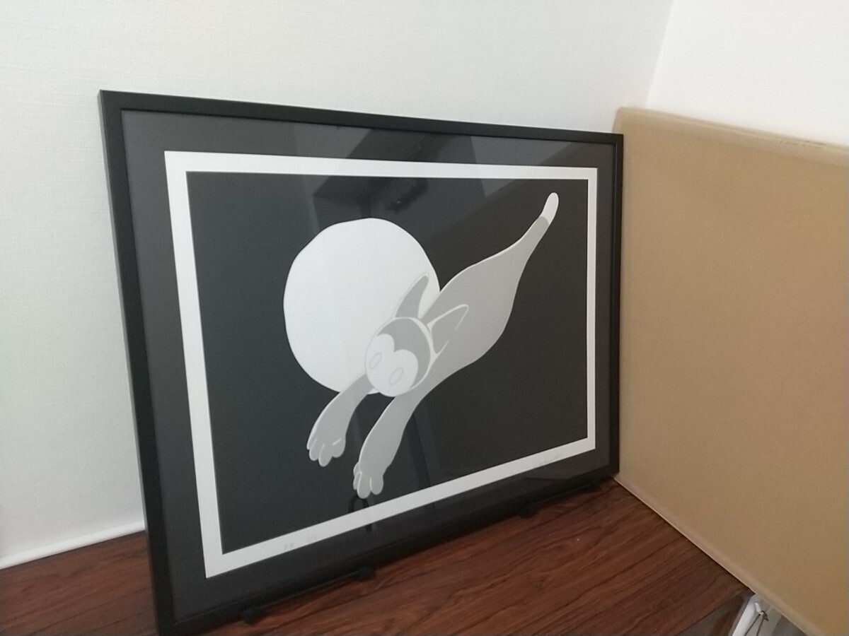 Night Fly With Socks シルクスクリーン Lotta アヤノナカノ ayano nakano 人気作家 現代アート UVカット額装済 希少(P.P 5)_1