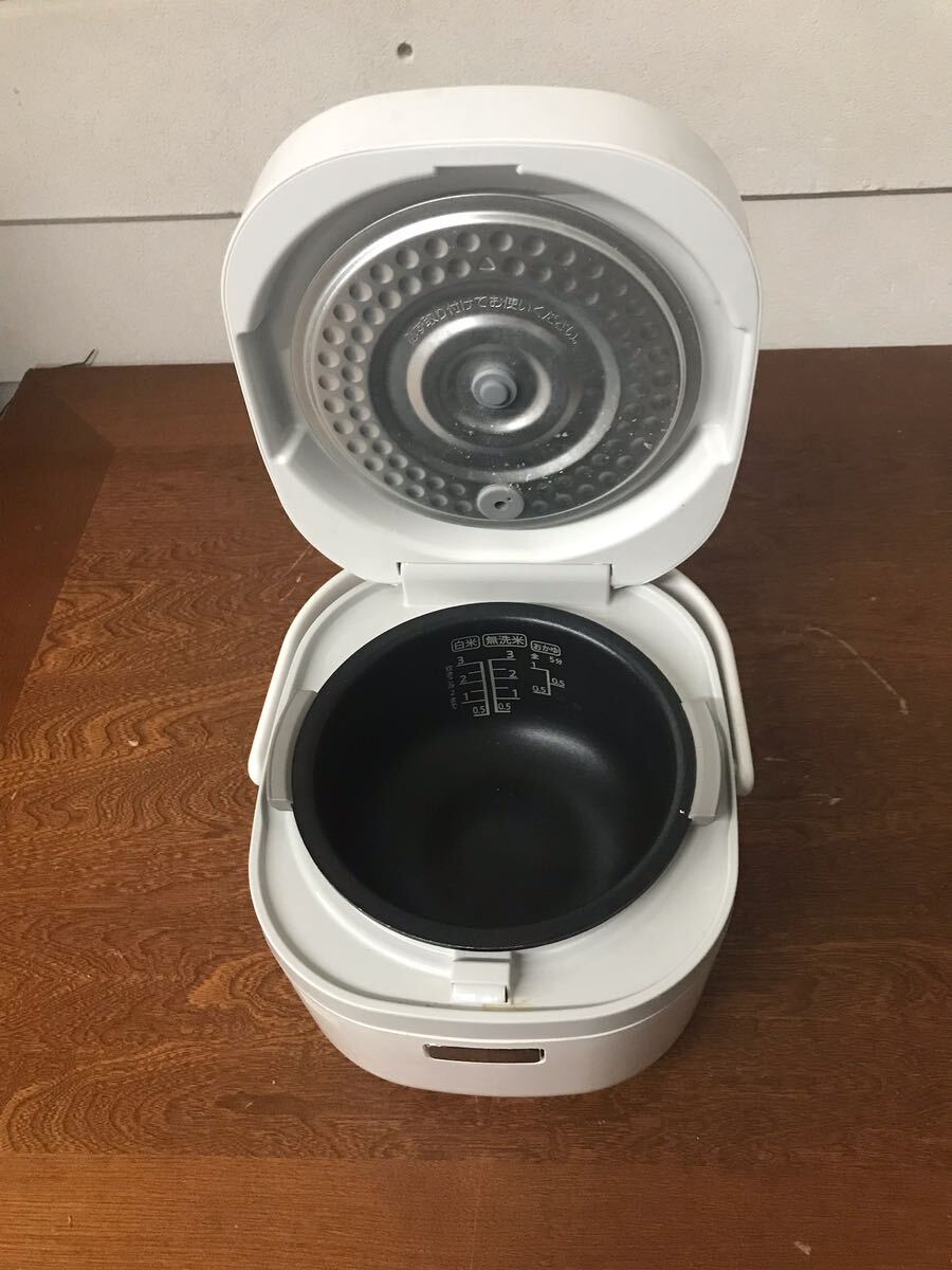 ★SHARP シャープ ジャー炊飯器 炊飯器 ホワイト マイコンジャー炊飯器 3合炊き 2018年製 KS-F5E5-KW 動作確認済み_4
