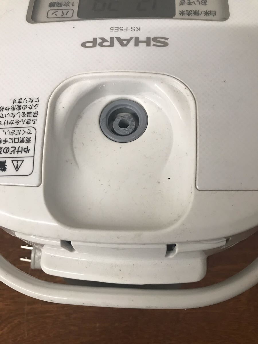 ★SHARP シャープ ジャー炊飯器 炊飯器 ホワイト マイコンジャー炊飯器 3合炊き 2018年製 KS-F5E5-KW 動作確認済み_7