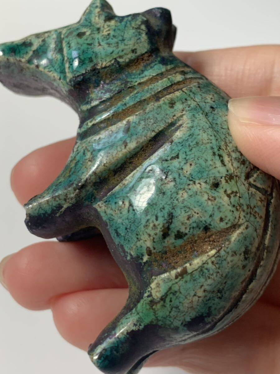 古代エジプト文明 ヒッポの像 カバ 出土品 紀元前副葬品スカラベ