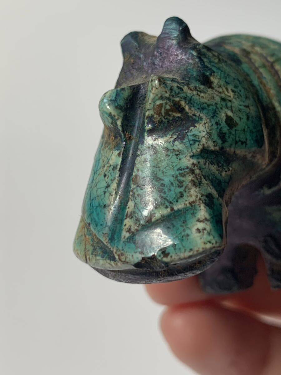 古代エジプト文明 ヒッポの像 カバ 出土品 紀元前副葬品スカラベ