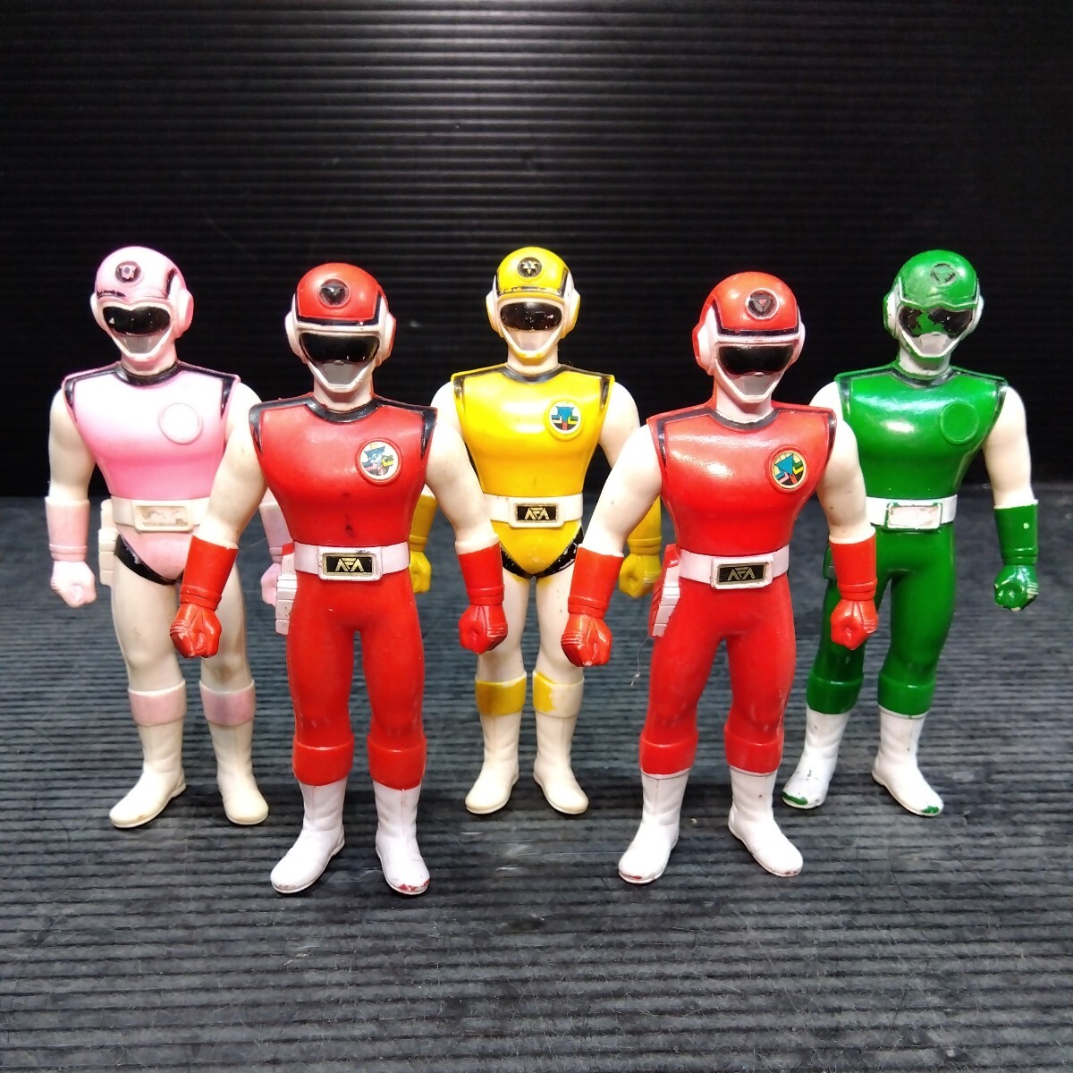 5体まとめて 超新星フラッシュマン ソフビ人形 フィギュア バンダイ